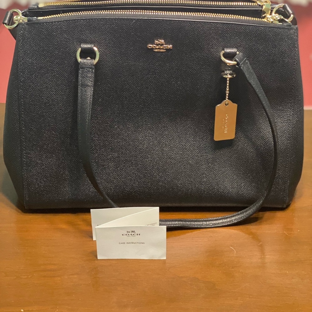 Black Coach Shoulder or CrossBody Purse